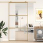 vidaXL Schiebetür Golden 102,5x205 cm ESG-Klarglas und Aluminium vidaXL Schiebetür Golden 102,5x205 cm ESG-Klarglas und Aluminium