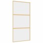 vidaXL Schiebetür Golden 102,5x205 cm ESG-Klarglas und Aluminium vidaXL Schiebetür Golden 102,5x205 cm ESG-Klarglas und Aluminium