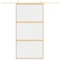 vidaXL Schiebetür Golden 102,5x205 cm ESG-Klarglas und Aluminium vidaXL Schiebetür Golden 102,5x205 cm ESG-Klarglas und Aluminium