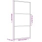 vidaXL Schiebetür Golden 102,5x205 cm ESG-Klarglas und Aluminium vidaXL Schiebetür Golden 102,5x205 cm ESG-Klarglas und Aluminium