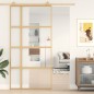 vidaXL Schiebetür Golden 102,5x205 cm ESG-Klarglas und Aluminium vidaXL Schiebetür Golden 102,5x205 cm ESG-Klarglas und Aluminium