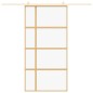 vidaXL Schiebetür Golden 102,5x205 cm ESG-Klarglas und Aluminium vidaXL Schiebetür Golden 102,5x205 cm ESG-Klarglas und Aluminium