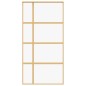 vidaXL Schiebetür Golden 102,5x205 cm ESG-Klarglas und Aluminium vidaXL Schiebetür Golden 102,5x205 cm ESG-Klarglas und Aluminium
