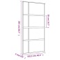 vidaXL Schiebetür Golden 102,5x205 cm ESG-Klarglas und Aluminium vidaXL Schiebetür Golden 102,5x205 cm ESG-Klarglas und Aluminium
