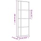 vidaXL Schiebetür Golden 76x205 cm ESG-Klarglas und Aluminium vidaXL Schiebetür Golden 76x205 cm ESG-Klarglas und Aluminium