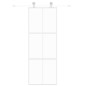 vidaXL Schiebetür Weiß 76x205 cm Hartglas und Aluminium vidaXL Schiebetür Weiß 76x205 cm Hartglas und Aluminium