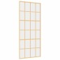 vidaXL Schiebetür Golden 90x205 cm ESG-Klarglas und Aluminium vidaXL Schiebetür Golden 90x205 cm ESG-Klarglas und Aluminium
