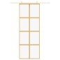 vidaXL Schiebetür Golden 76x205 cm ESG-Klarglas und Aluminium vidaXL Schiebetür Golden 76x205 cm ESG-Klarglas und Aluminium