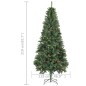 vidaXL Künstlicher Weihnachtsbaum mit Beleuchtung & Zapfen Grün 210 cm vidaXL Künstlicher Weihnachtsbaum mit Beleuchtung & Zapfen Grün 210 cm