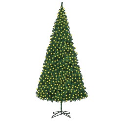 vidaXL Künstlicher Weihnachtsbaum mit Beleuchtung 500 cm Grün