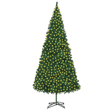 vidaXL Künstlicher Weihnachtsbaum mit Beleuchtung 500 cm Grün