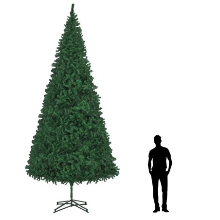vidaXL Künstlicher Weihnachtsbaum mit Beleuchtung 500 cm Grün