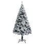 vidaXL Künstlicher Weihnachtsbaum mit Beleuchtung & Schnee Grün 150 cm vidaXL Künstlicher Weihnachtsbaum mit Beleuchtung & Schnee Grün 150 cm