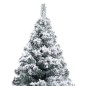 vidaXL Künstlicher Weihnachtsbaum mit Beleuchtung & Schnee Grün 150 cm vidaXL Künstlicher Weihnachtsbaum mit Beleuchtung & Schnee Grün 150 cm