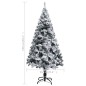 vidaXL Künstlicher Weihnachtsbaum mit Beleuchtung & Schnee Grün 150 cm vidaXL Künstlicher Weihnachtsbaum mit Beleuchtung & Schnee Grün 150 cm