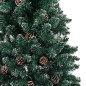 vidaXL Weihnachtsbaum Schlank mit Beleuchtung & Schnee Echtholz 210 cm vidaXL Weihnachtsbaum Schlank mit Beleuchtung & Schnee Echtholz 210 cm