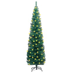 vidaXL Künstlicher Weihnachtsbaum mit Beleuchtung & Ständer Grün 240cm