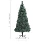vidaXL Künstlicher Weihnachtsbaum mit Beleuchtung 150 cm Grün PVC & PE vidaXL Künstlicher Weihnachtsbaum mit Beleuchtung 150 cm Grün PVC & PE
