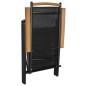 vidaXL Gartenstühle Klappbar 6 Stk. Textilene Schwarz vidaXL Gartenstühle Klappbar 6 Stk. Textilene Schwarz