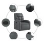 vidaXL Relaxsessel Grau Kunstleder vidaXL Relaxsessel Grau Kunstleder