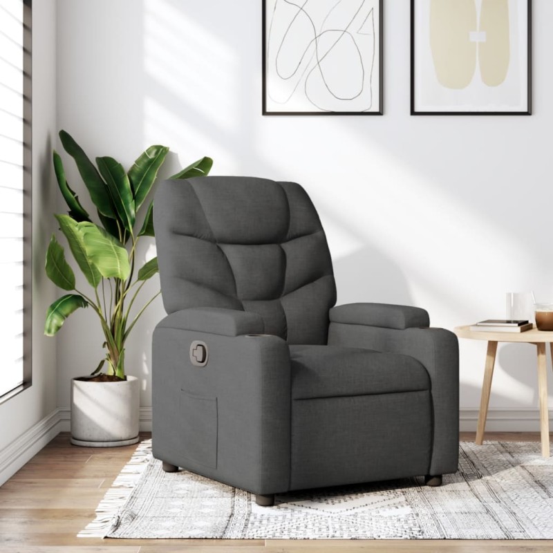 vidaXL Relaxsessel Dunkelgrau Stoff vidaXL Relaxsessel Dunkelgrau Stoff