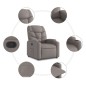 vidaXL Relaxsessel Taupe Stoff vidaXL Relaxsessel Taupe Stoff
