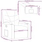 vidaXL Relaxsessel Taupe Stoff vidaXL Relaxsessel Taupe Stoff