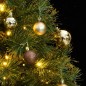 vidaXL Künstlicher Weihnachtsbaum Klappbar 150 LEDs & Kugeln 120 cm vidaXL Künstlicher Weihnachtsbaum Klappbar 150 LEDs & Kugeln 120 cm