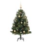 vidaXL Künstlicher Weihnachtsbaum Klappbar 150 LEDs & Kugeln 120 cm vidaXL Künstlicher Weihnachtsbaum Klappbar 150 LEDs & Kugeln 120 cm
