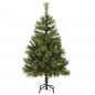 vidaXL Künstlicher Weihnachtsbaum Klappbar 150 LEDs & Kugeln 120 cm vidaXL Künstlicher Weihnachtsbaum Klappbar 150 LEDs & Kugeln 120 cm