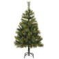 vidaXL Künstlicher Weihnachtsbaum Klappbar 150 LEDs & Kugeln 150 cm vidaXL Künstlicher Weihnachtsbaum Klappbar 150 LEDs & Kugeln 150 cm