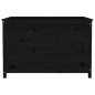 Hochbeet Schwarz 119,5x82,5x78 cm Massivholz Kiefer Hochbeet Schwarz 119,5x82,5x78 cm Massivholz Kiefer