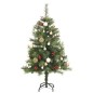 vidaXL Künstlicher Weihnachtsbaum Klappbar 150 LEDs & Kugeln 120 cm vidaXL Künstlicher Weihnachtsbaum Klappbar 150 LEDs & Kugeln 120 cm