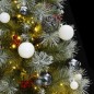 vidaXL Künstlicher Weihnachtsbaum Klappbar 150 LEDs & Kugeln 120 cm vidaXL Künstlicher Weihnachtsbaum Klappbar 150 LEDs & Kugeln 120 cm