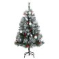 vidaXL Künstlicher Weihnachtsbaum Klappbar 150 LEDs & Kugeln 120 cm vidaXL Künstlicher Weihnachtsbaum Klappbar 150 LEDs & Kugeln 120 cm