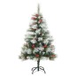 vidaXL Künstlicher Weihnachtsbaum Klappbar 150 LEDs & Kugeln 120 cm vidaXL Künstlicher Weihnachtsbaum Klappbar 150 LEDs & Kugeln 120 cm