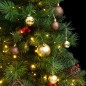 vidaXL Künstlicher Weihnachtsbaum Klappbar 150 LEDs & Kugeln 150 cm vidaXL Künstlicher Weihnachtsbaum Klappbar 150 LEDs & Kugeln 150 cm