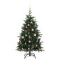 vidaXL Künstlicher Weihnachtsbaum Klappbar 150 LEDs & Kugeln 150 cm vidaXL Künstlicher Weihnachtsbaum Klappbar 150 LEDs & Kugeln 150 cm