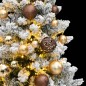 vidaXL Künstlicher Weihnachtsbaum Klappbar 150 LEDs & Kugeln 120 cm vidaXL Künstlicher Weihnachtsbaum Klappbar 150 LEDs & Kugeln 120 cm