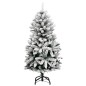 vidaXL Künstlicher Weihnachtsbaum Klappbar 150 LEDs & Kugeln 120 cm vidaXL Künstlicher Weihnachtsbaum Klappbar 150 LEDs & Kugeln 120 cm
