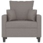 vidaXL Sessel Taupe 60 cm Stoff vidaXL Sessel Taupe 60 cm Stoff