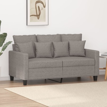 vidaXL 2-Sitzer-Sofa Taupe 120 cm Stoff