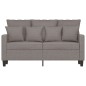 vidaXL 2-Sitzer-Sofa Taupe 120 cm Stoff vidaXL 2-Sitzer-Sofa Taupe 120 cm Stoff