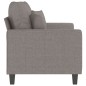 vidaXL 2-Sitzer-Sofa Taupe 120 cm Stoff vidaXL 2-Sitzer-Sofa Taupe 120 cm Stoff