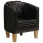vidaXL Clubsessel Schwarz Echtleder vidaXL Clubsessel Schwarz Echtleder