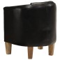 vidaXL Clubsessel Schwarz Echtleder vidaXL Clubsessel Schwarz Echtleder