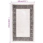 vidaXL Teppich Waschbar Weiß und Schwarz 120x170 cm Rutschfest vidaXL Teppich Waschbar Weiß und Schwarz 120x170 cm Rutschfest