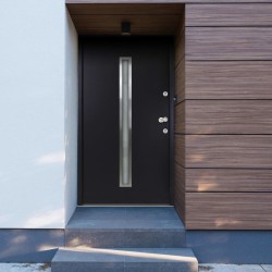 vidaXL Haustür Aluminium Anthrazit 90x200 cm