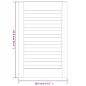 vidaXL Schranktüren Lamellen-Design 4 Stk. 61,5x39,4 cm Massivholz vidaXL Schranktüren Lamellen-Design 4 Stk. 61,5x39,4 cm Massivholz