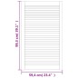 vidaXL Schranktüren Lamellen-Design 2 Stk Weiß 99,3x59,4 cm Massivholz vidaXL Schranktüren Lamellen-Design 2 Stk Weiß 99,3x59,4 cm Massivholz